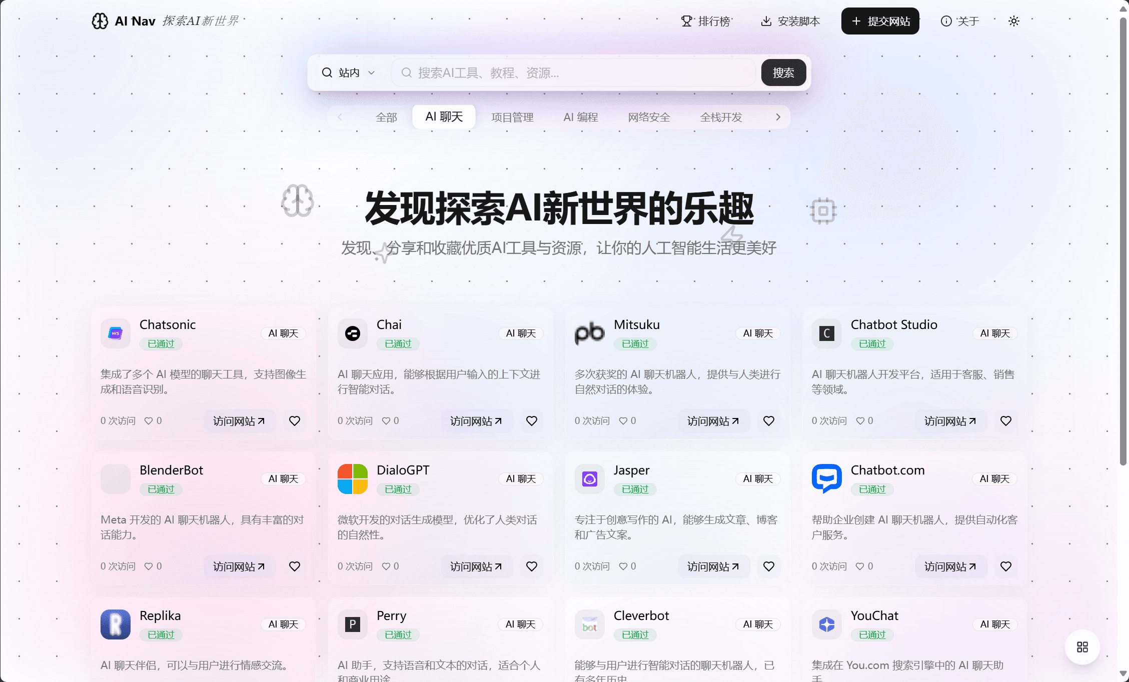 Home Page Display